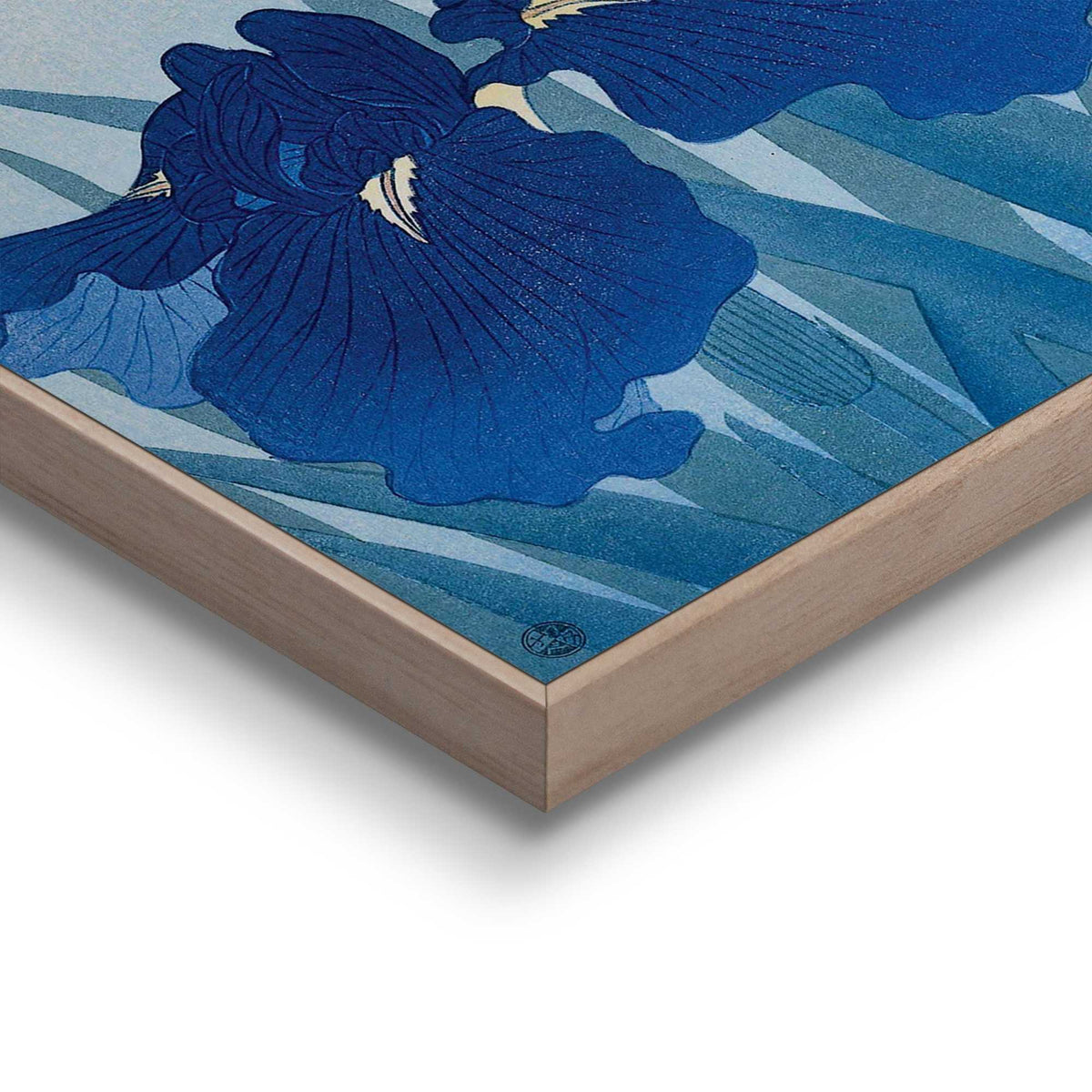 Framed Poster Blue Iris 50x40
