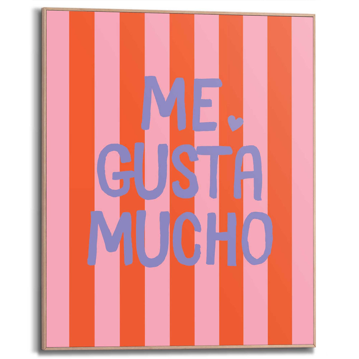 Framed Poster Me Gusta Mucho 50x40