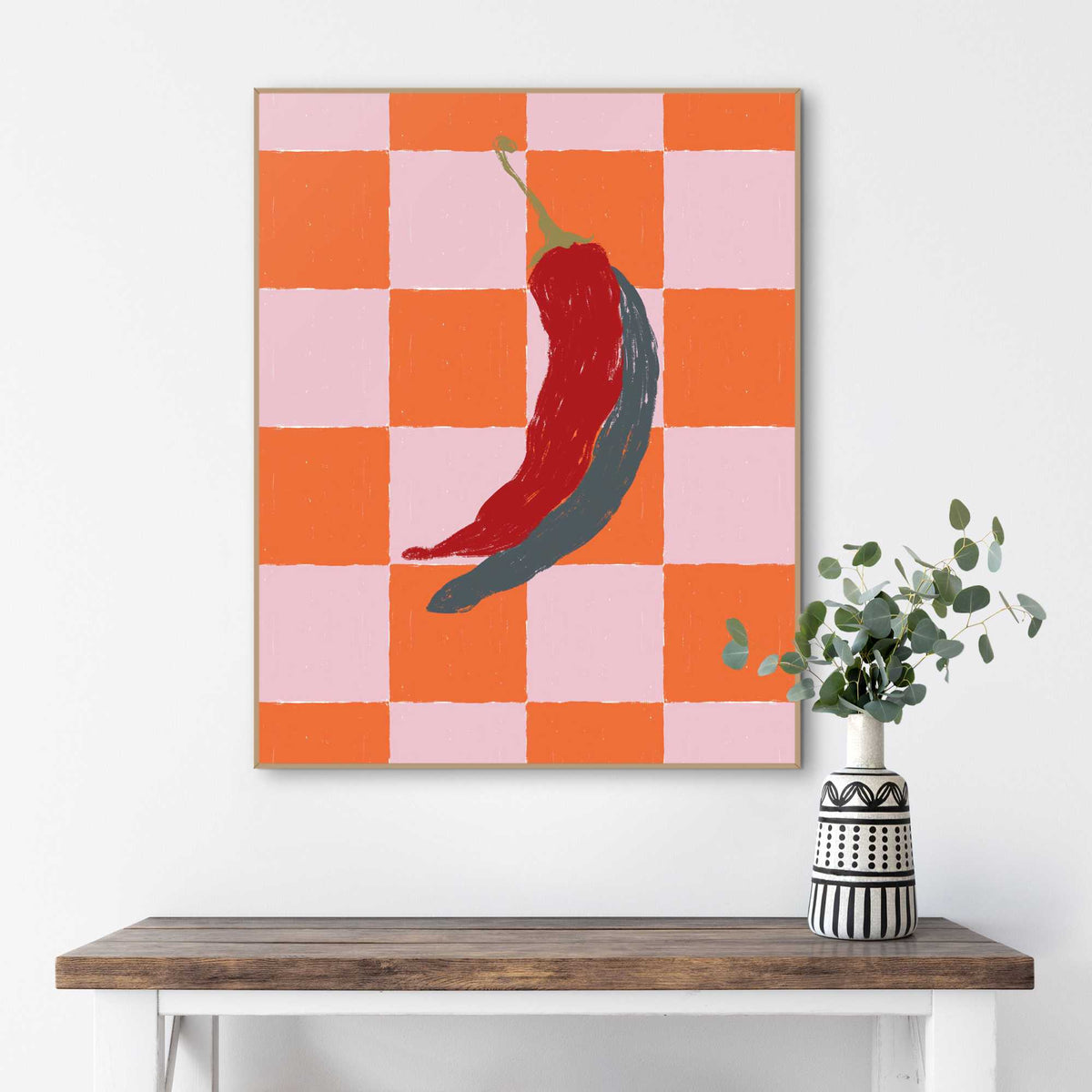 Framed Poster Red Chili 50x40