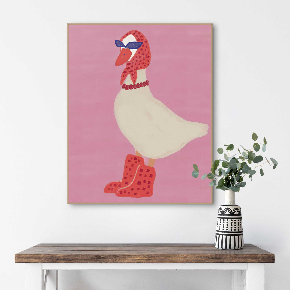 Framed Poster Fashion goose 50x40