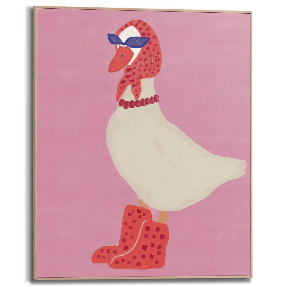 Framed Poster Fashion goose 50x40