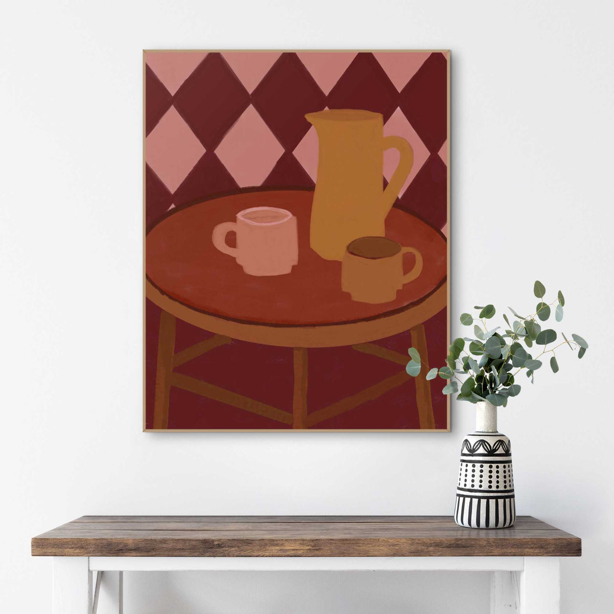 Framed Poster Coffee table 50x40
