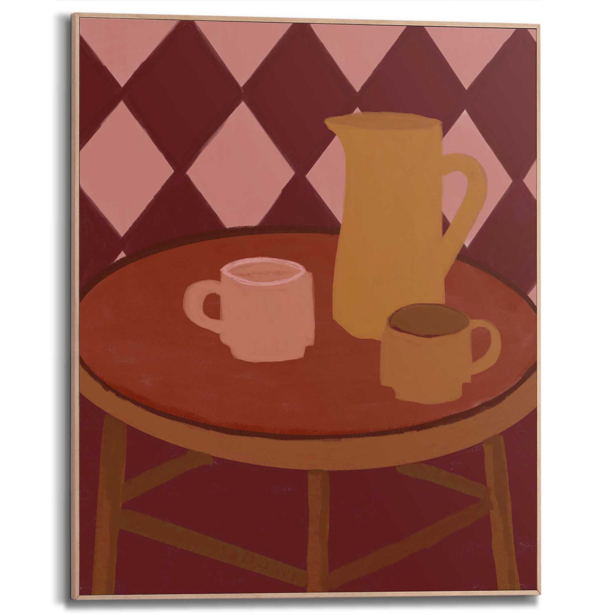 Framed Poster Coffee table 50x40