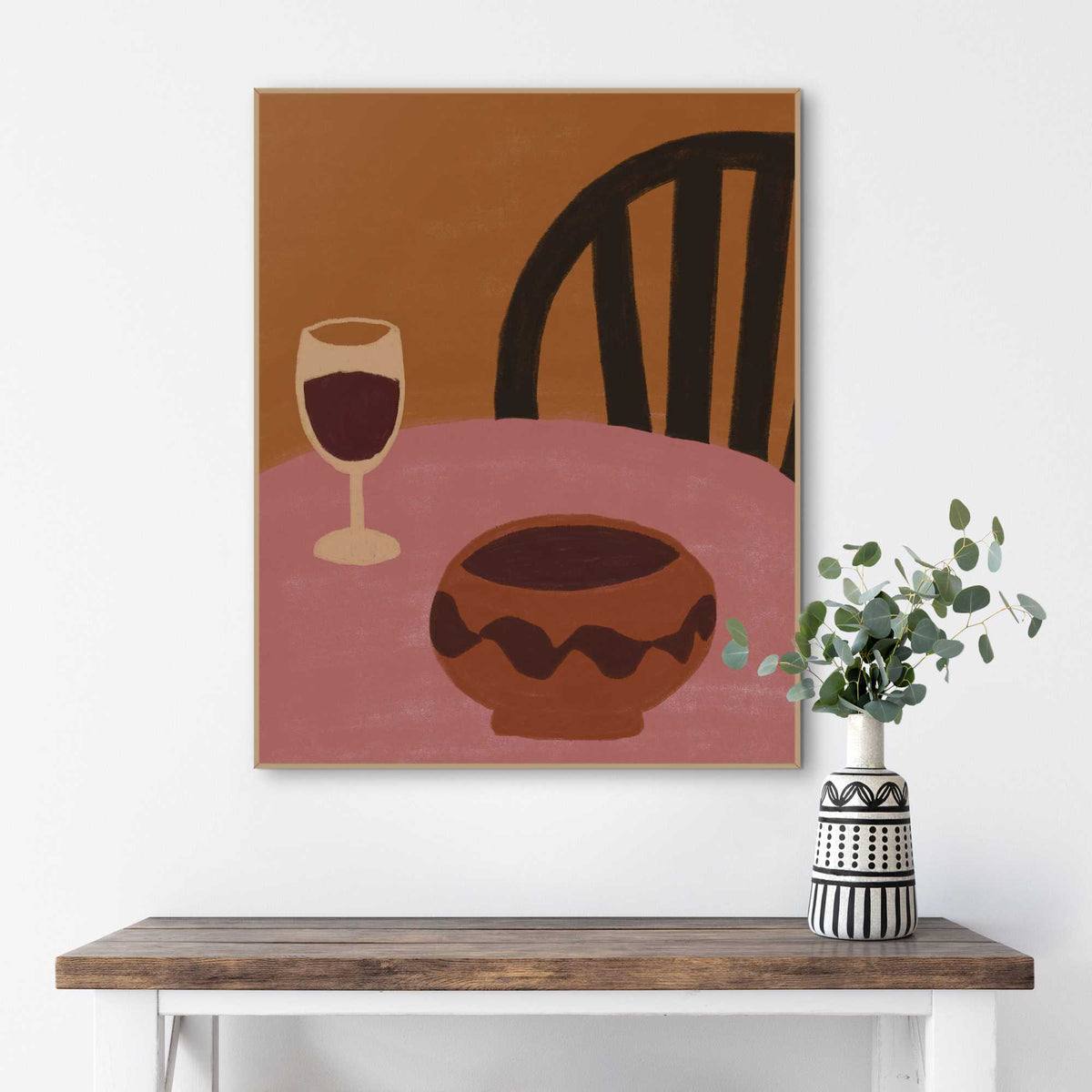 Framed Poster Dining table 50x40