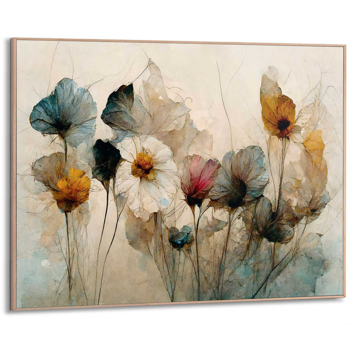 Framed Poster Refined Flowers 50x70