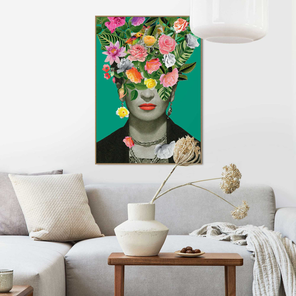 Framed Poster Flower portrait 70x50