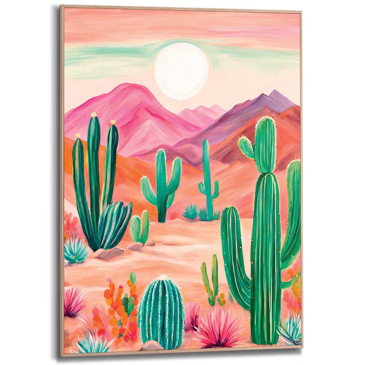 Framed Poster Desert bloom 70x50
