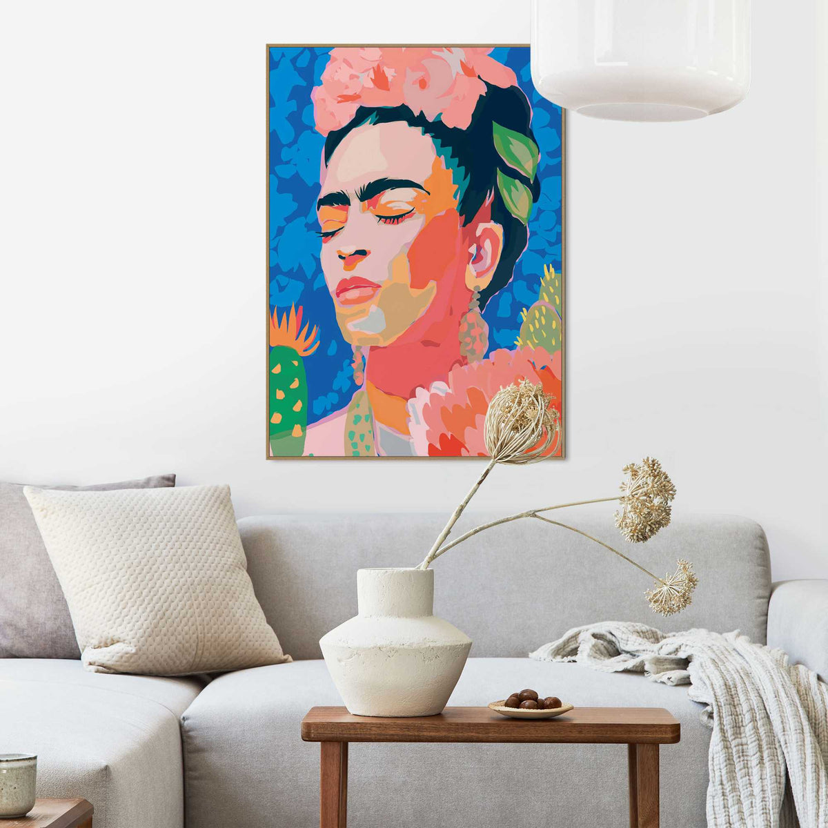 Framed Poster Colour portrait 70x50