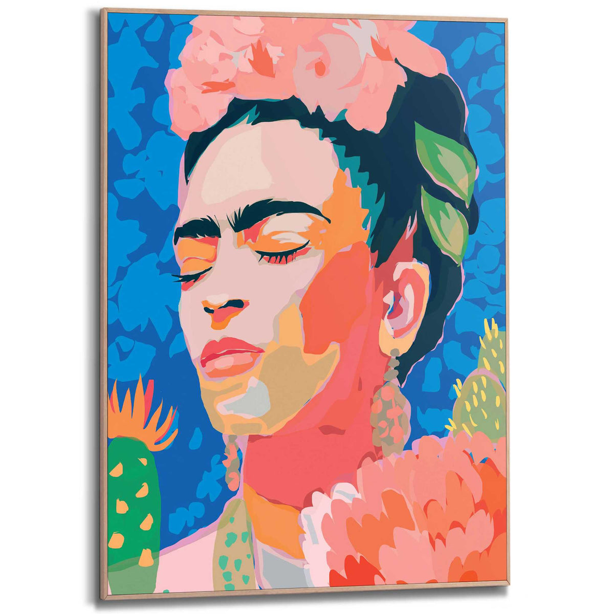 Framed Poster Colour portrait 70x50