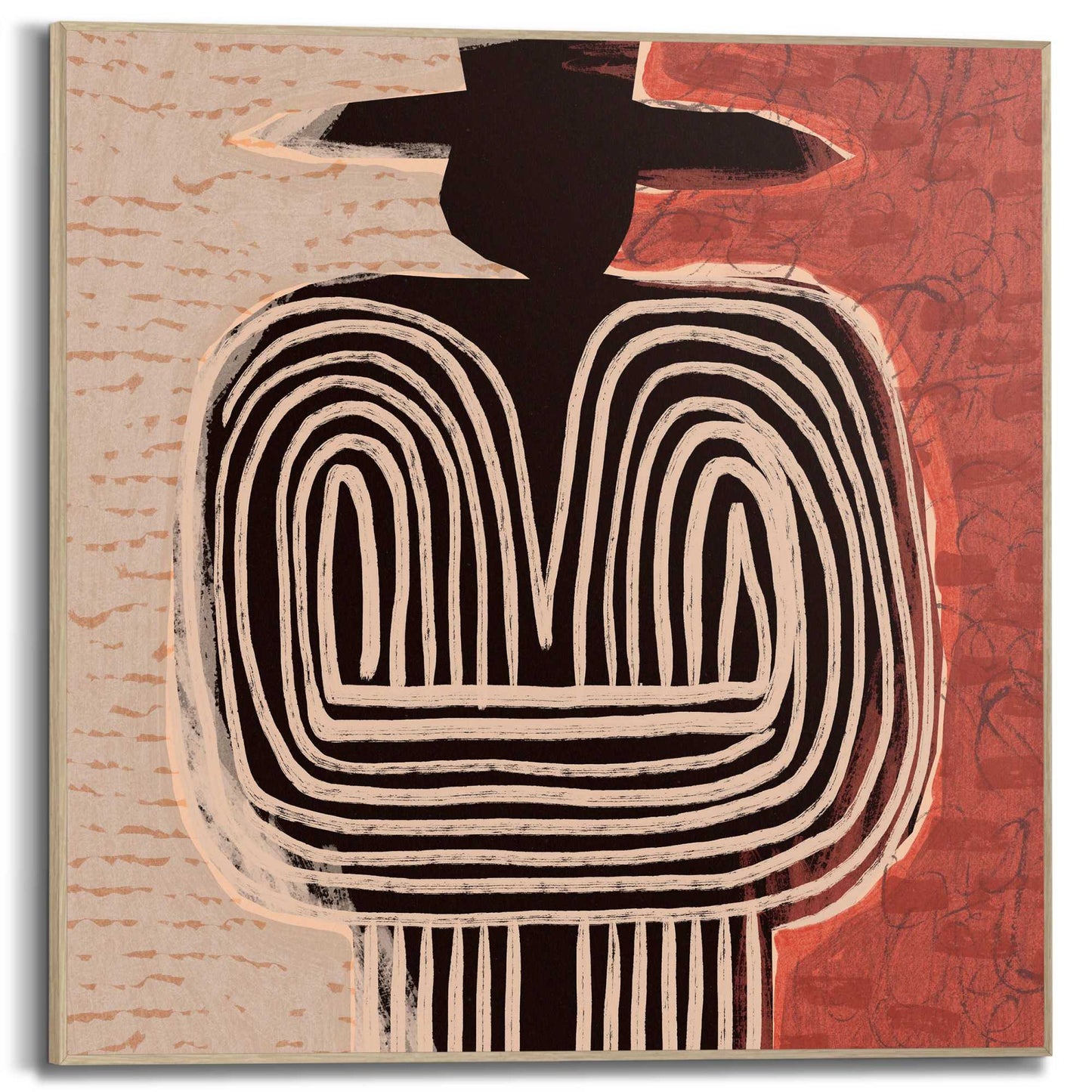 Framed Poster Abstract Silhouette 50x50