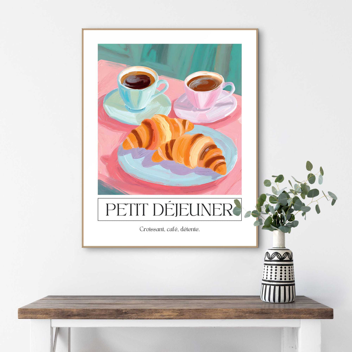 Framed Poster French Breakfast 50x40