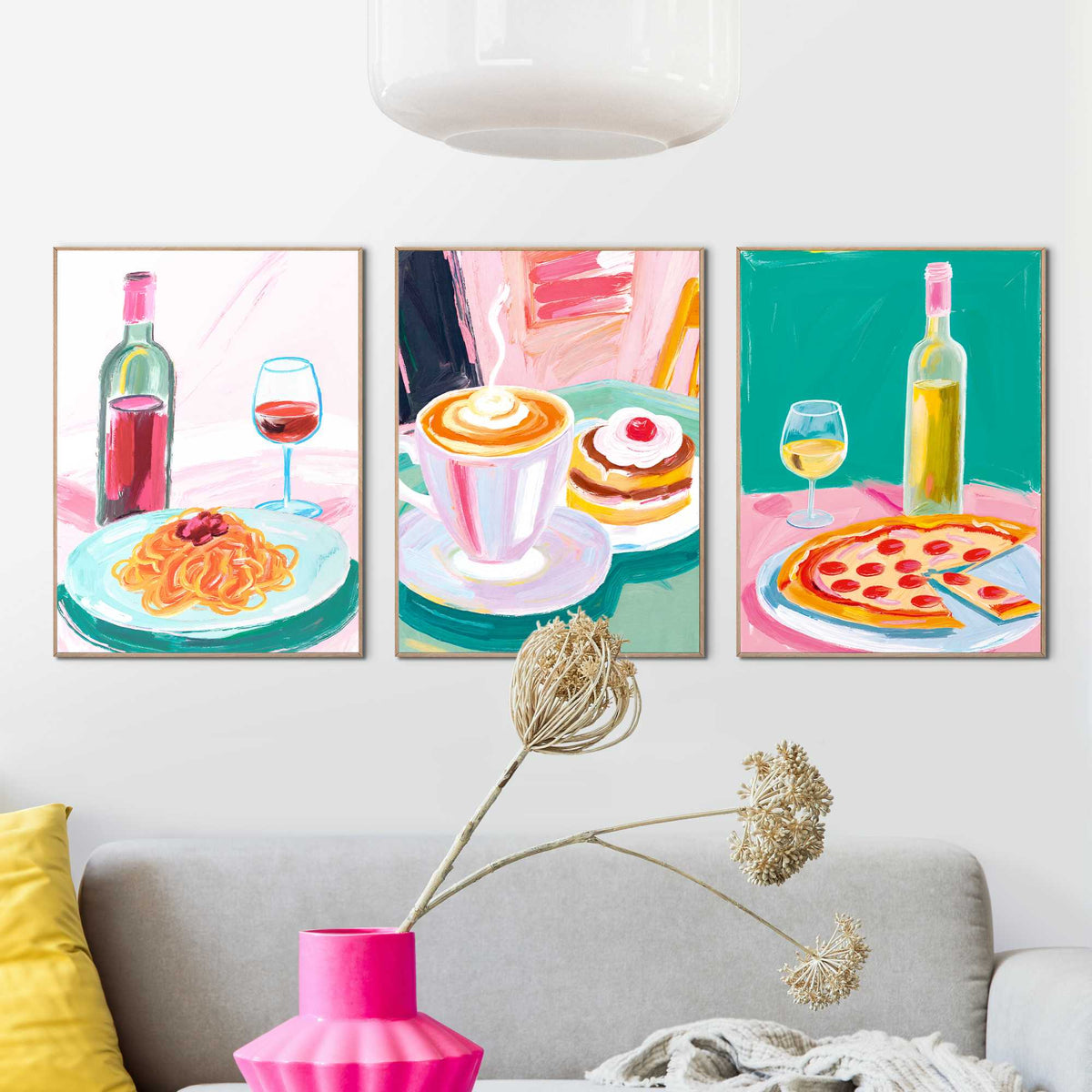 Framed Poster Flavours of Italy 40x30