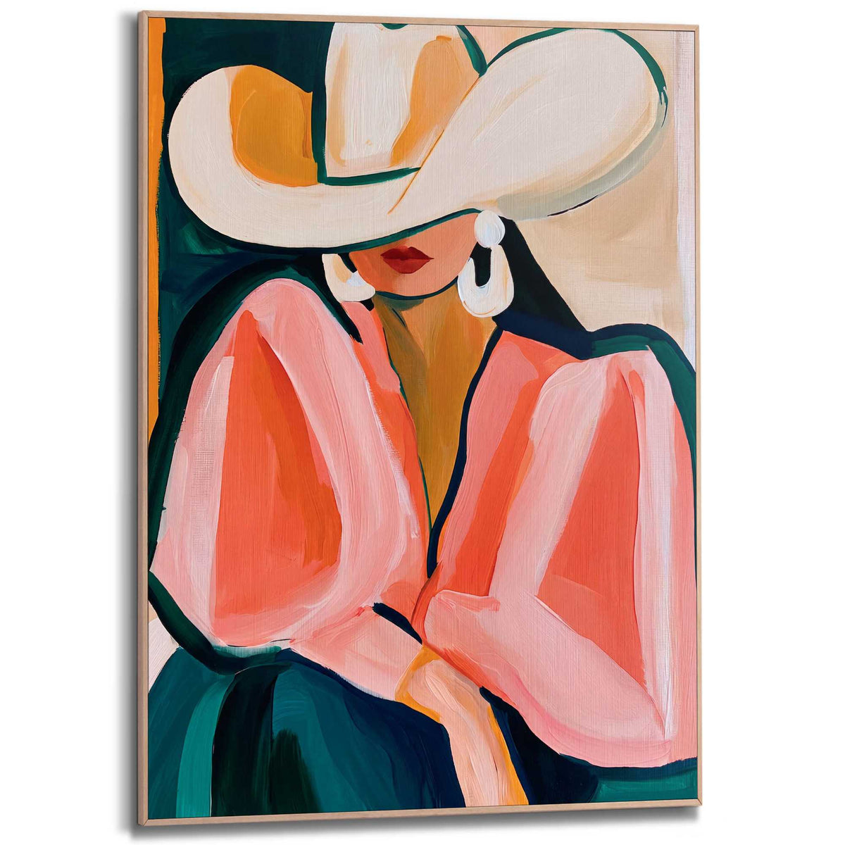 Framed Poster Cowgirl Chic 70x50