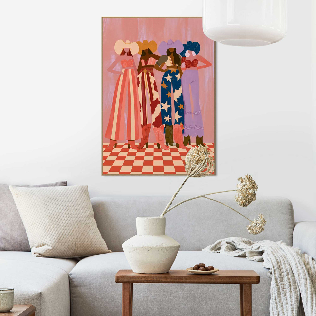 Framed Poster Cowgirl Crew 70x50
