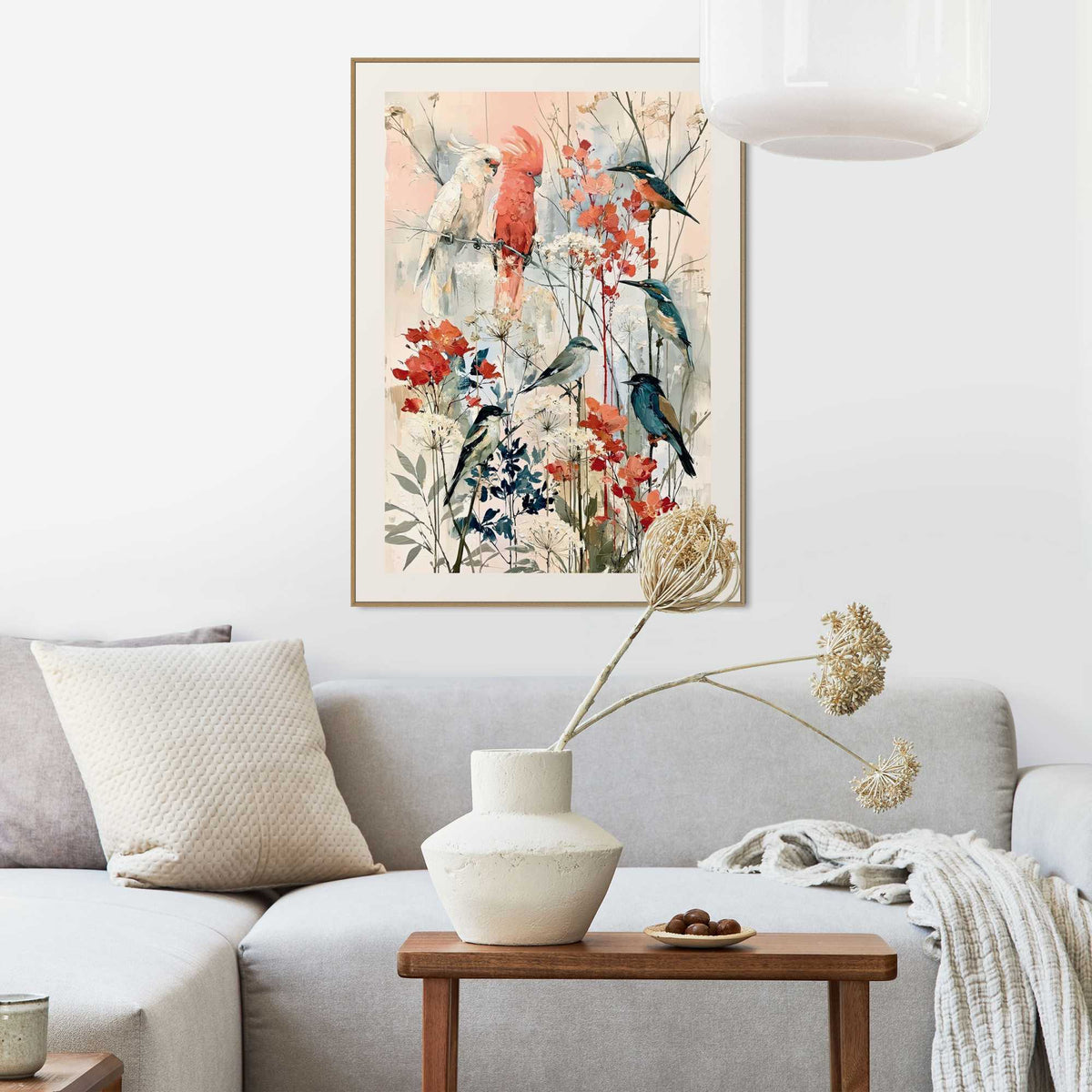 Framed Poster Bird paradise 70x50