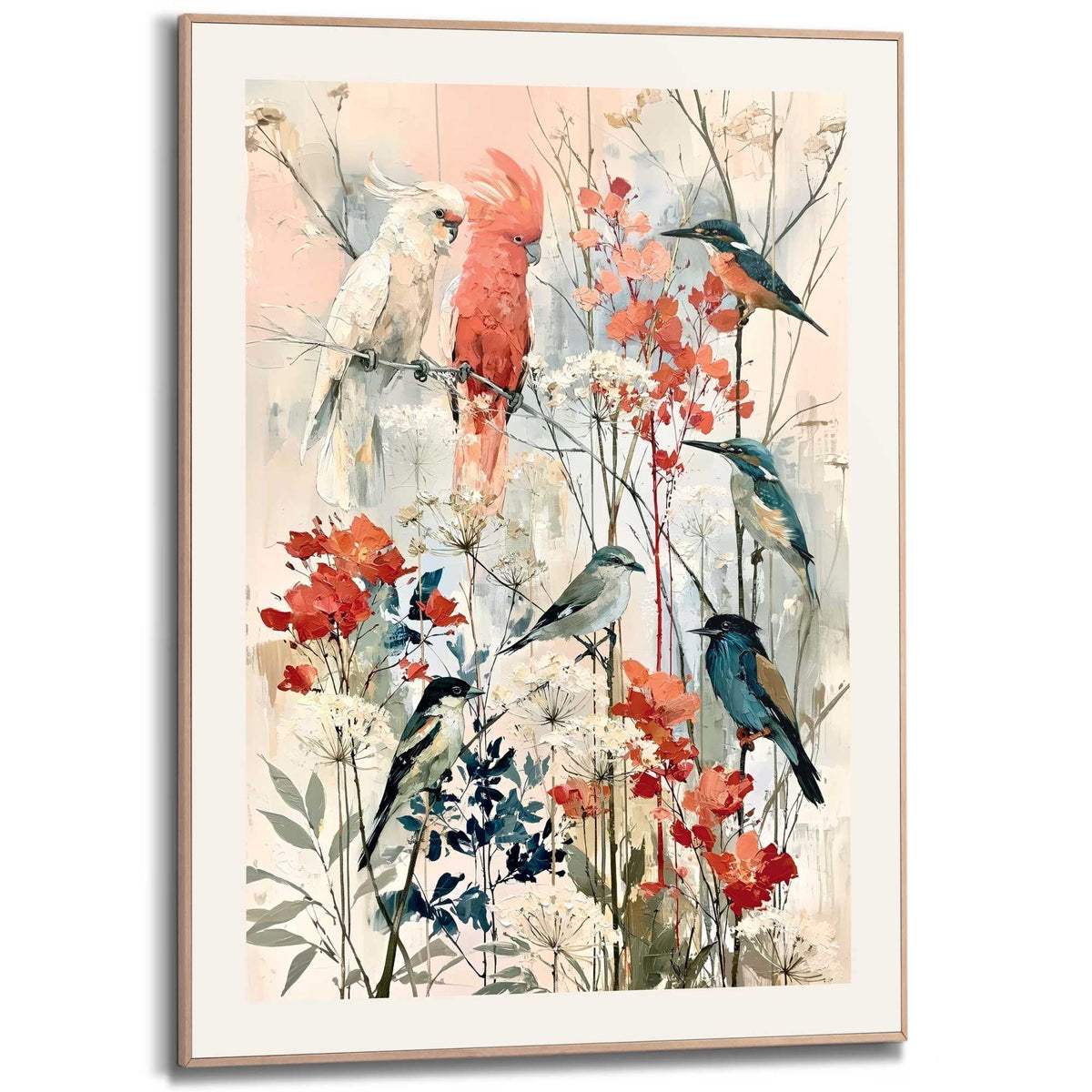 Framed Poster Bird paradise 70x50