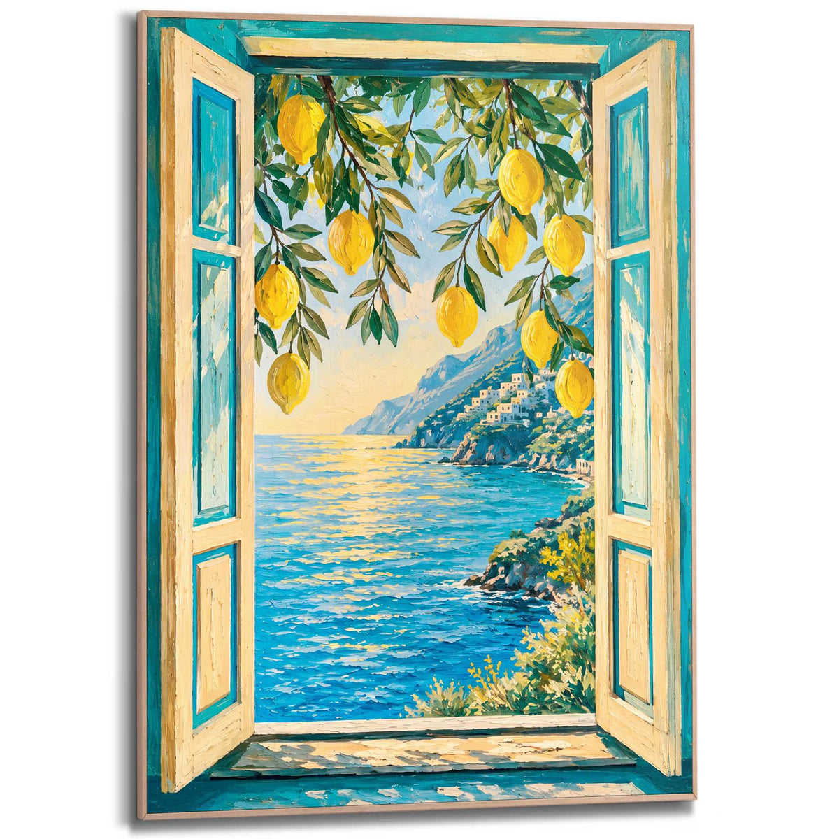 Framed Poster Italian Sea View 70x50