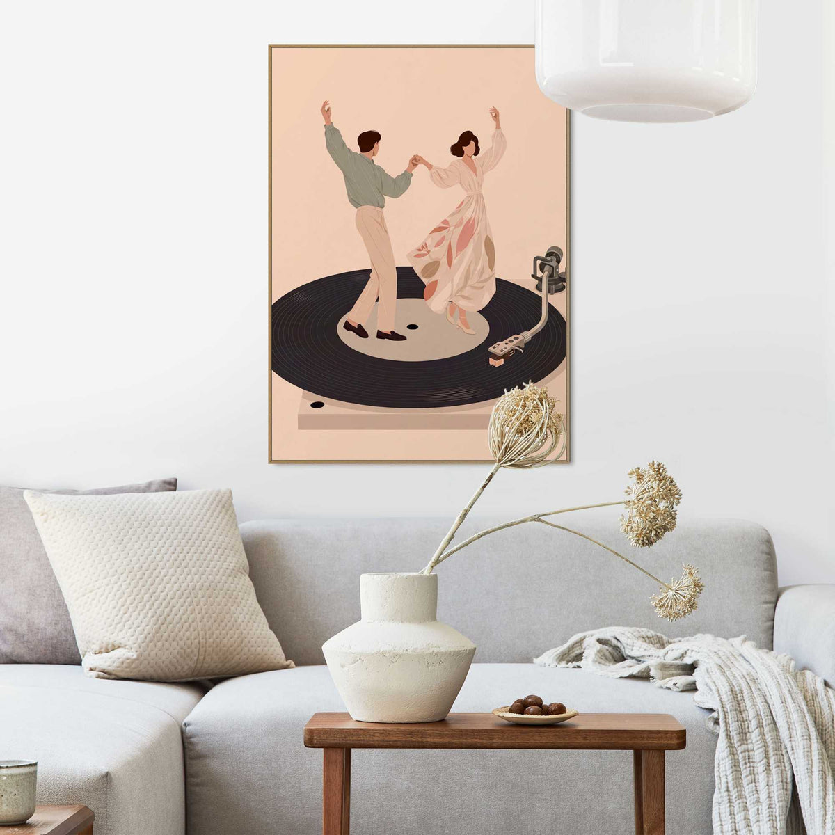 Framed Poster Dance on Vinyl 70x50