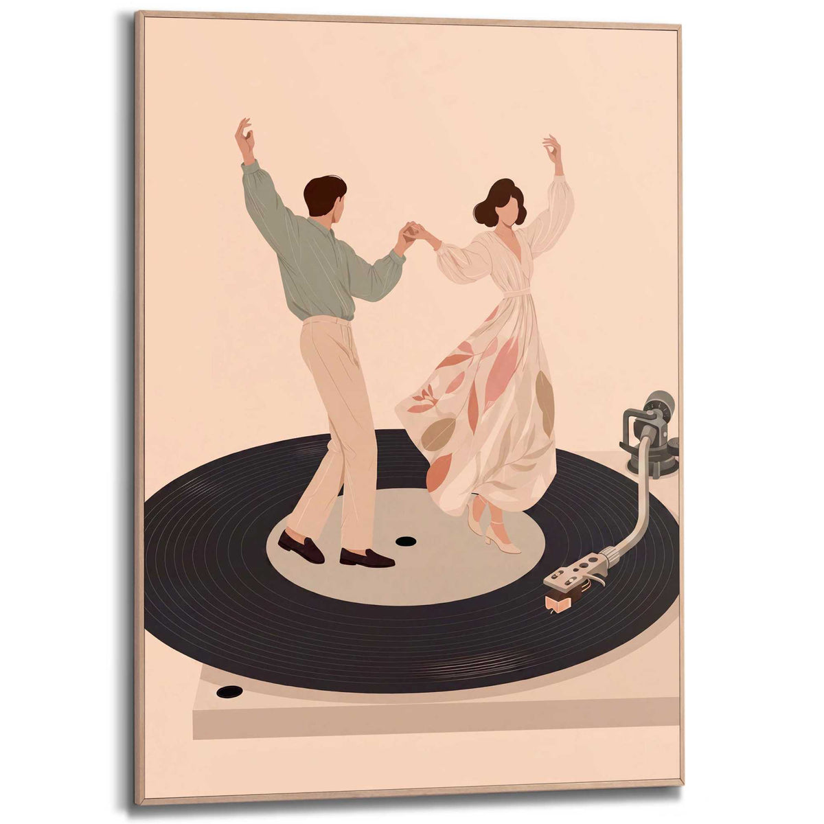 Framed Poster Dance on Vinyl 70x50