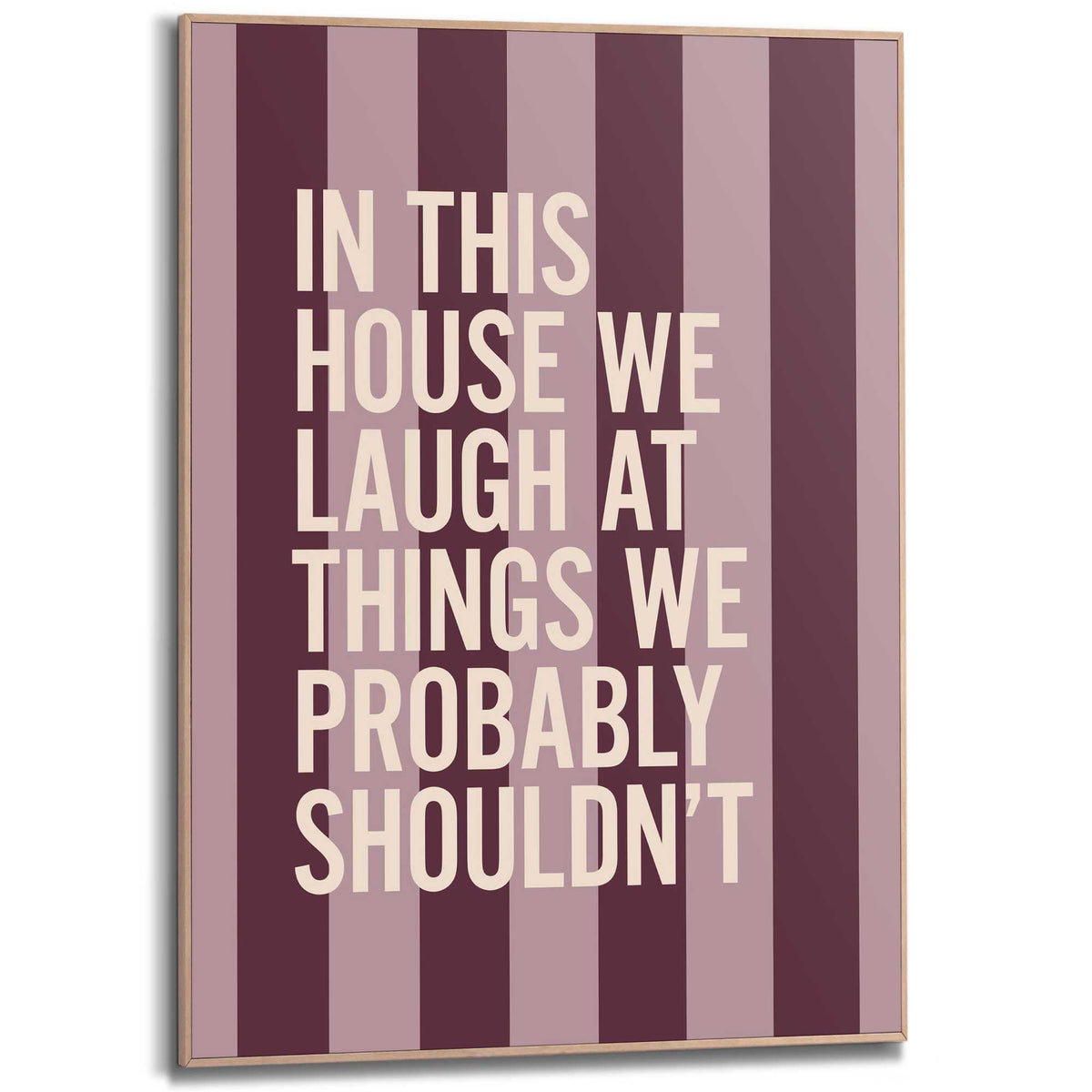 Framed Poster Humour in the house 70x50