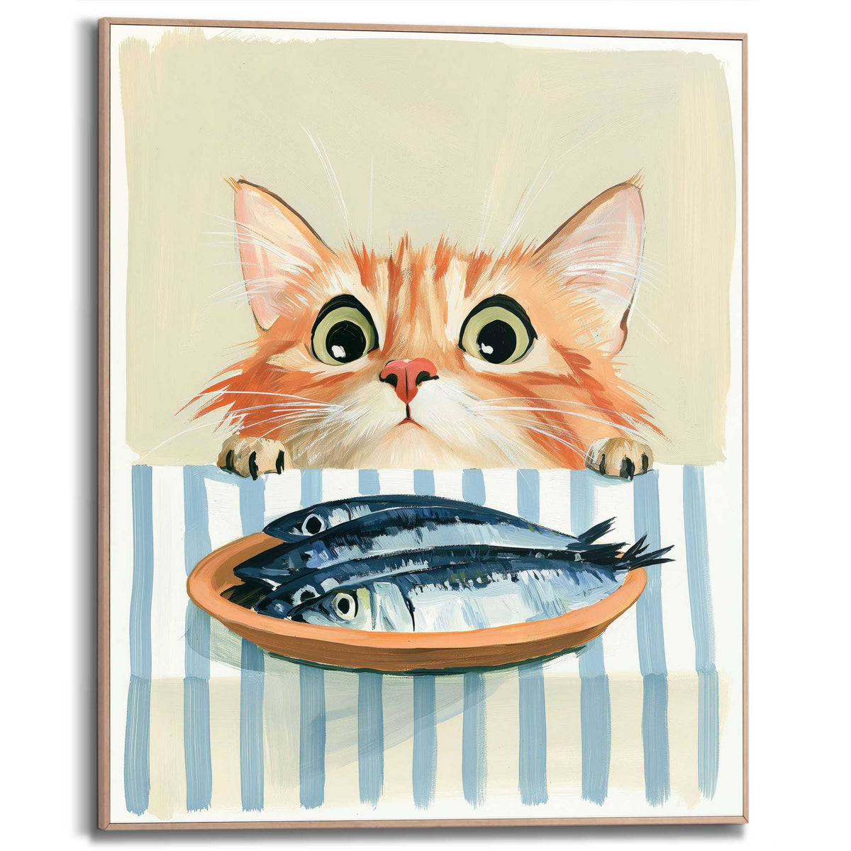 Framed Poster Cat tricks 50x40
