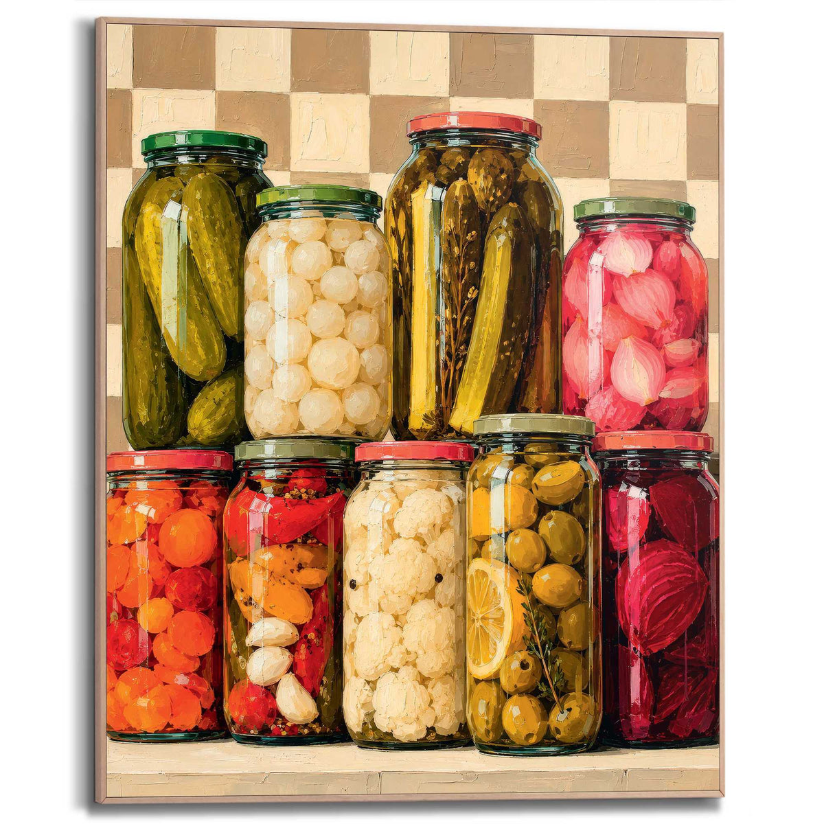 Framed Poster Kitchen stock 50x40