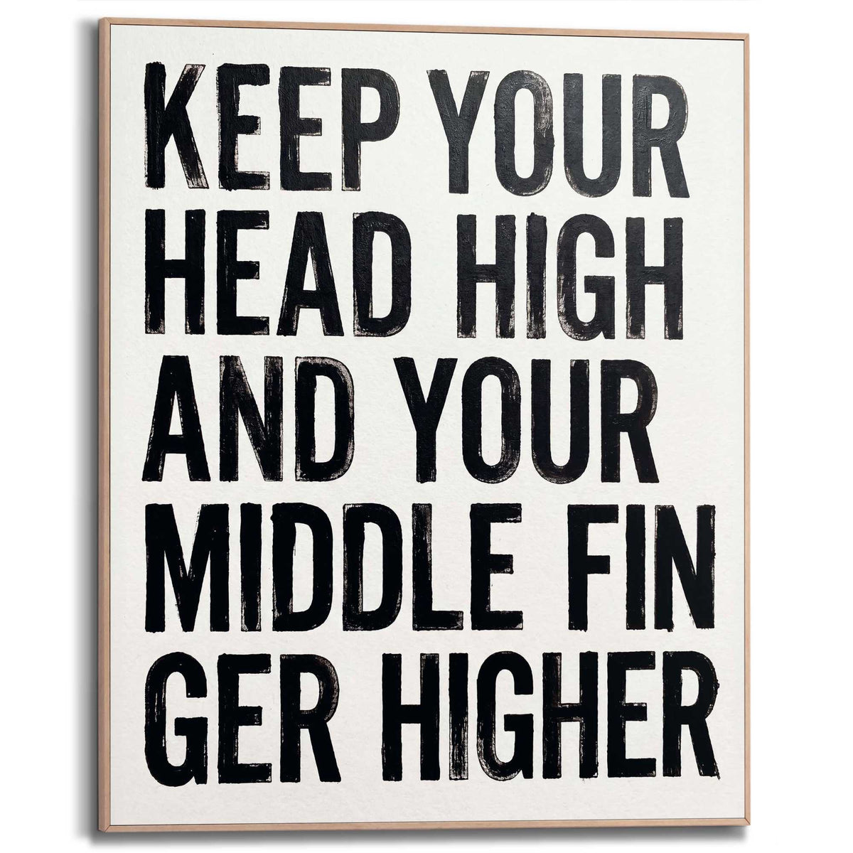 Framed Poster Head Up 50x40
