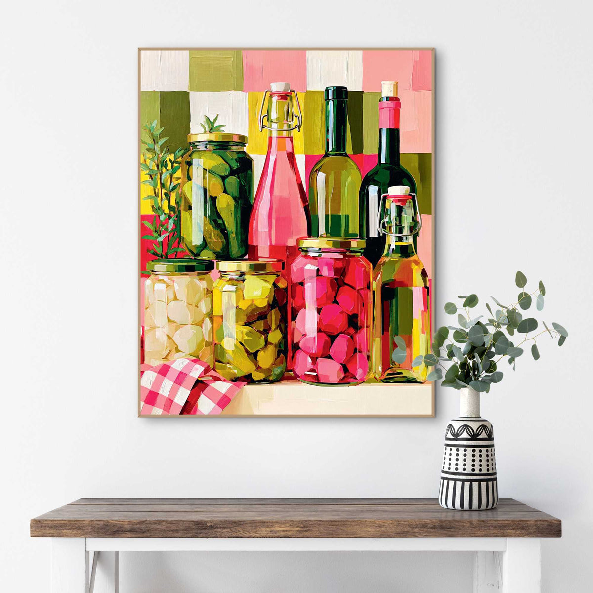 Framed Poster Mediterranean Pantry 50x40