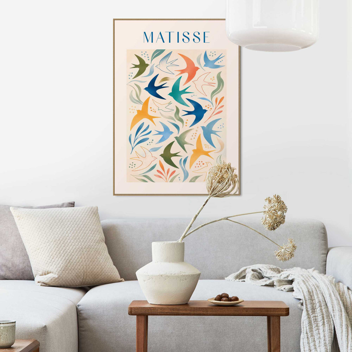 Framed Poster Matisse - Flock of Birds 70x50