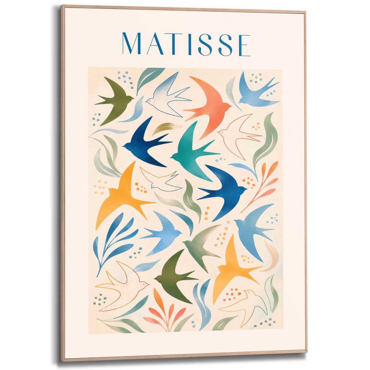 Framed Poster Matisse - Flock of Birds 70x50