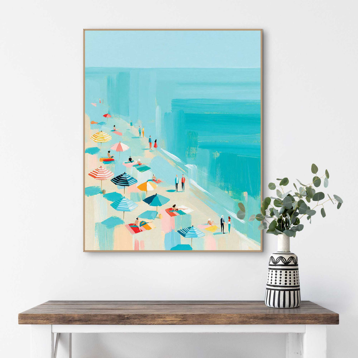 Framed Poster On the coast 50x40