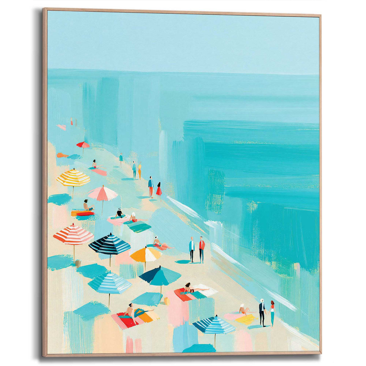Framed Poster On the coast 50x40