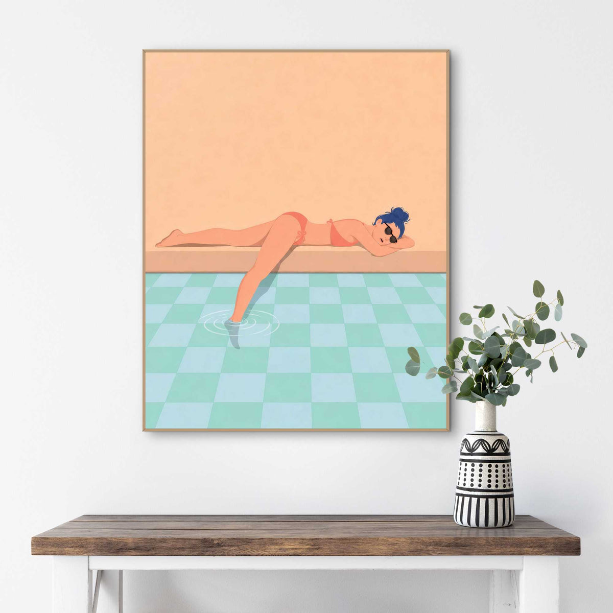 Framed Poster Cool down 50x40