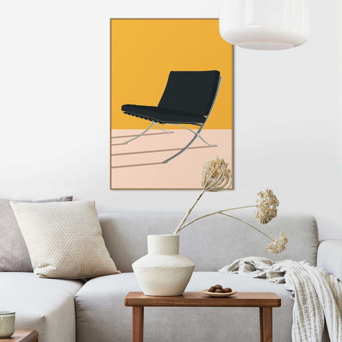 Framed Poster Modern Chair 70x50