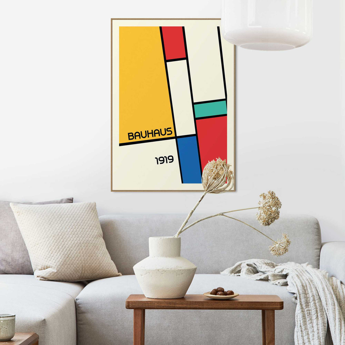 Framed Poster Bauhaus - Retro Geometry I 70x50