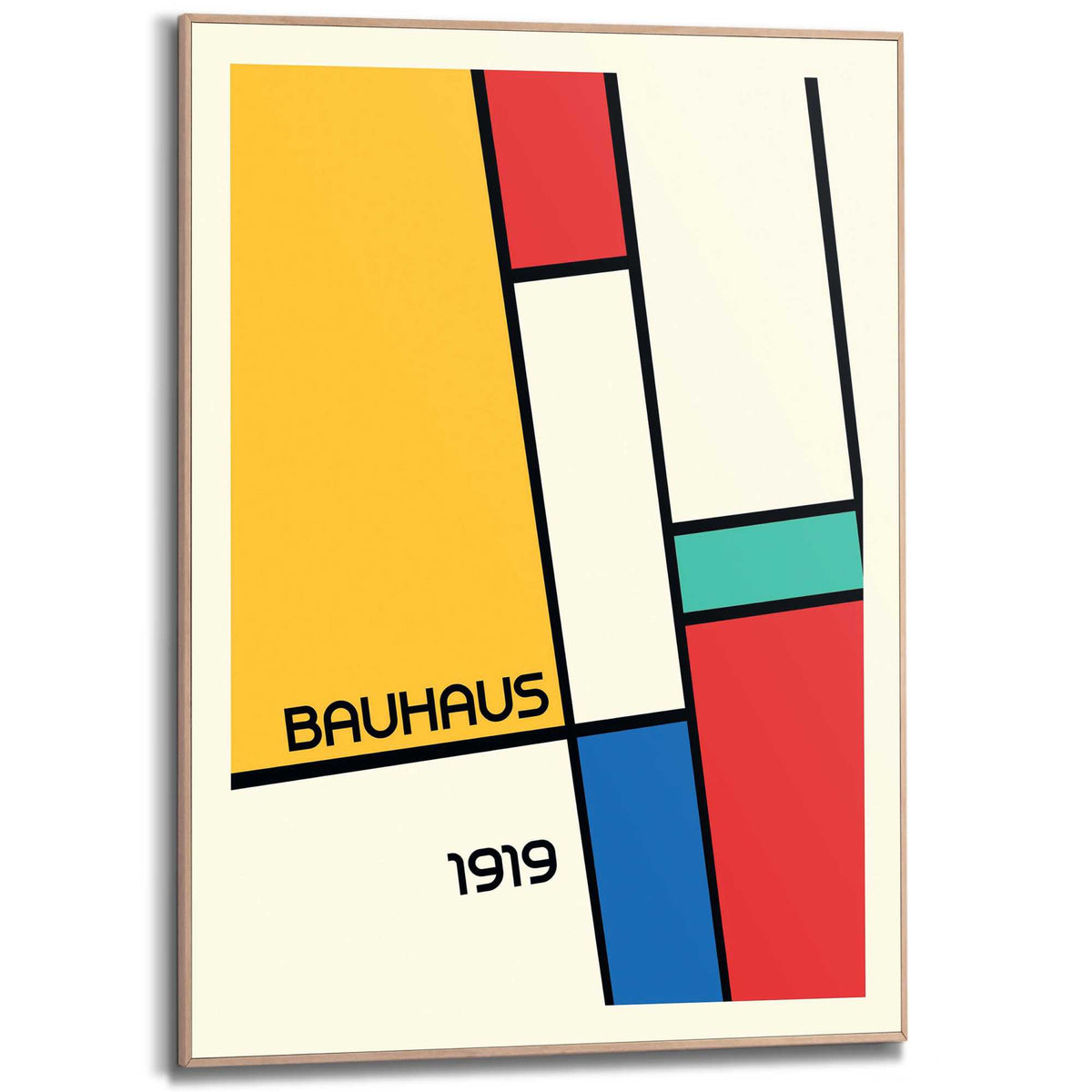 Framed Poster Bauhaus - Retro Geometry I 70x50