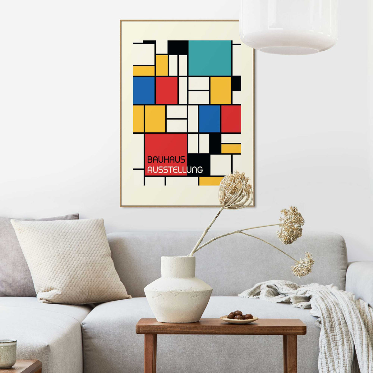 Framed Poster Bauhaus - Retro Geometry II 70x50