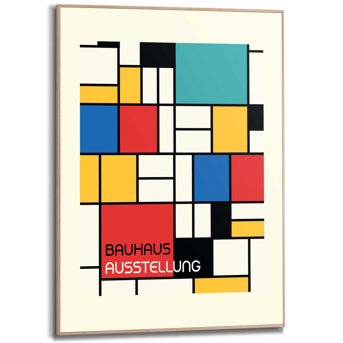 Framed Poster Bauhaus - Retro Geometry II 70x50