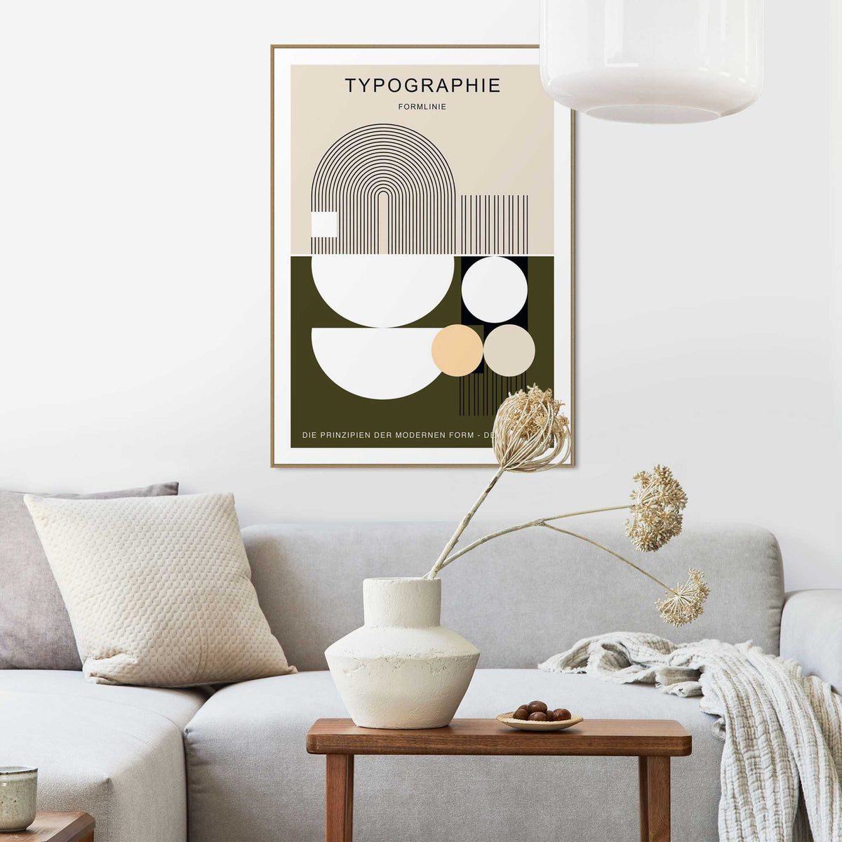 Framed Poster Typographie - Formlinie 70x50