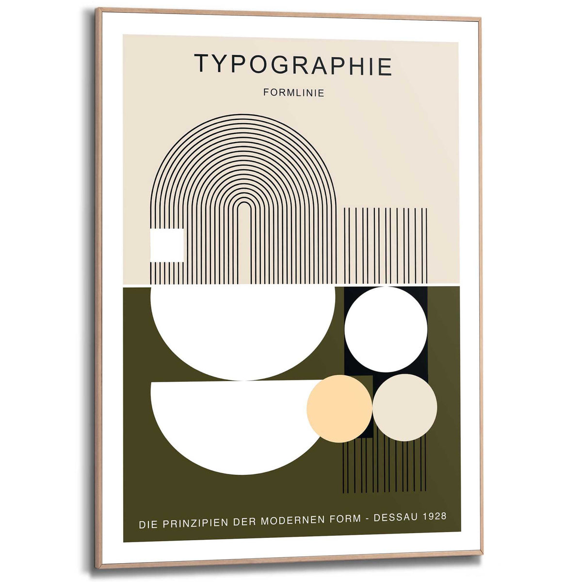 Framed Poster Typographie - Formlinie 70x50