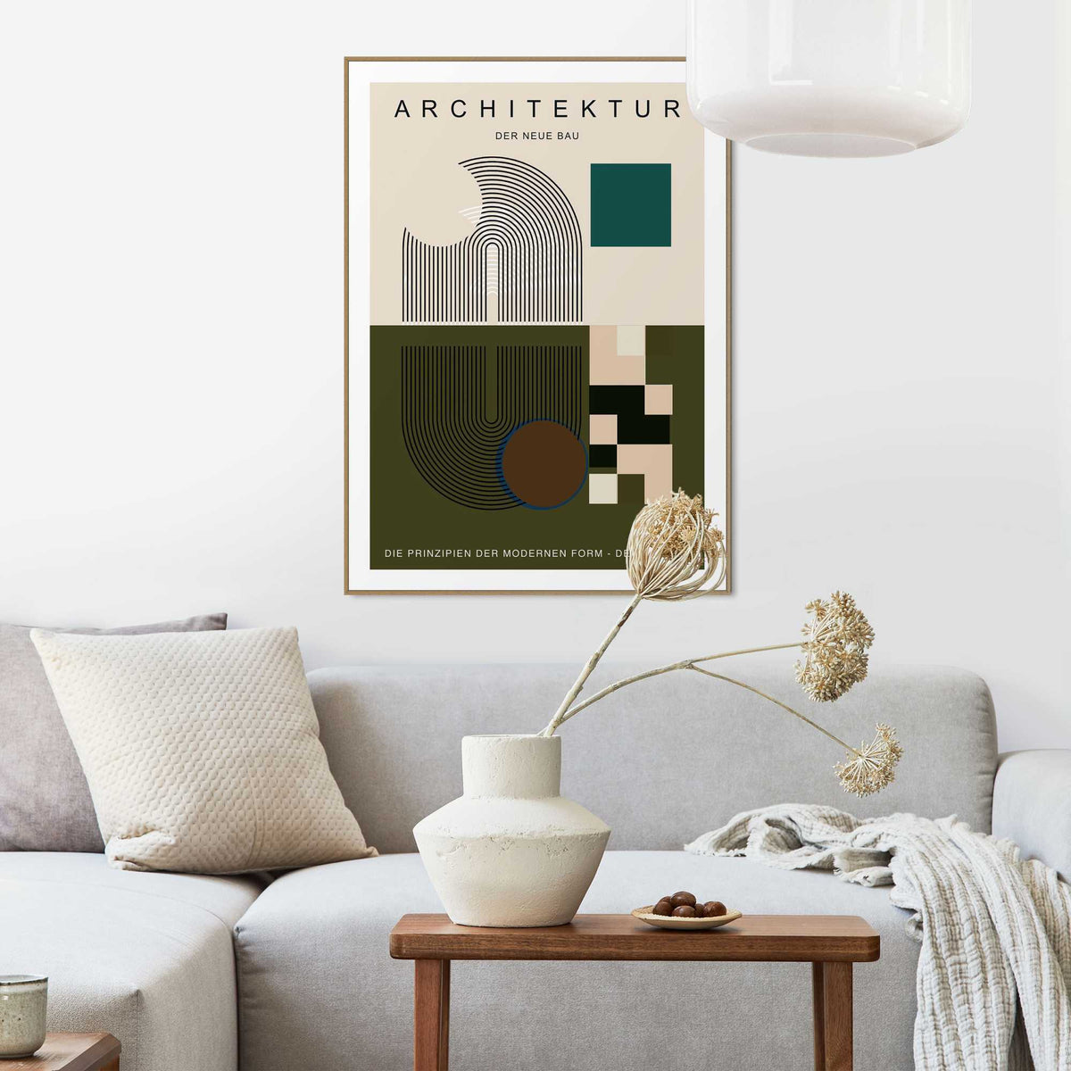 Framed Poster Architektur - Der Neue Bau 70x50