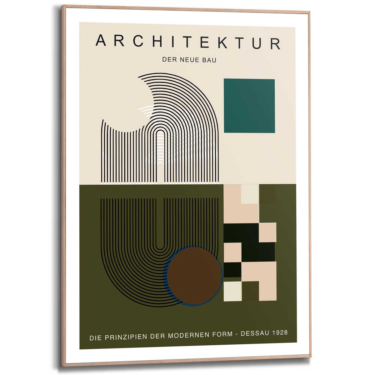 Framed Poster Architektur - Der Neue Bau 70x50