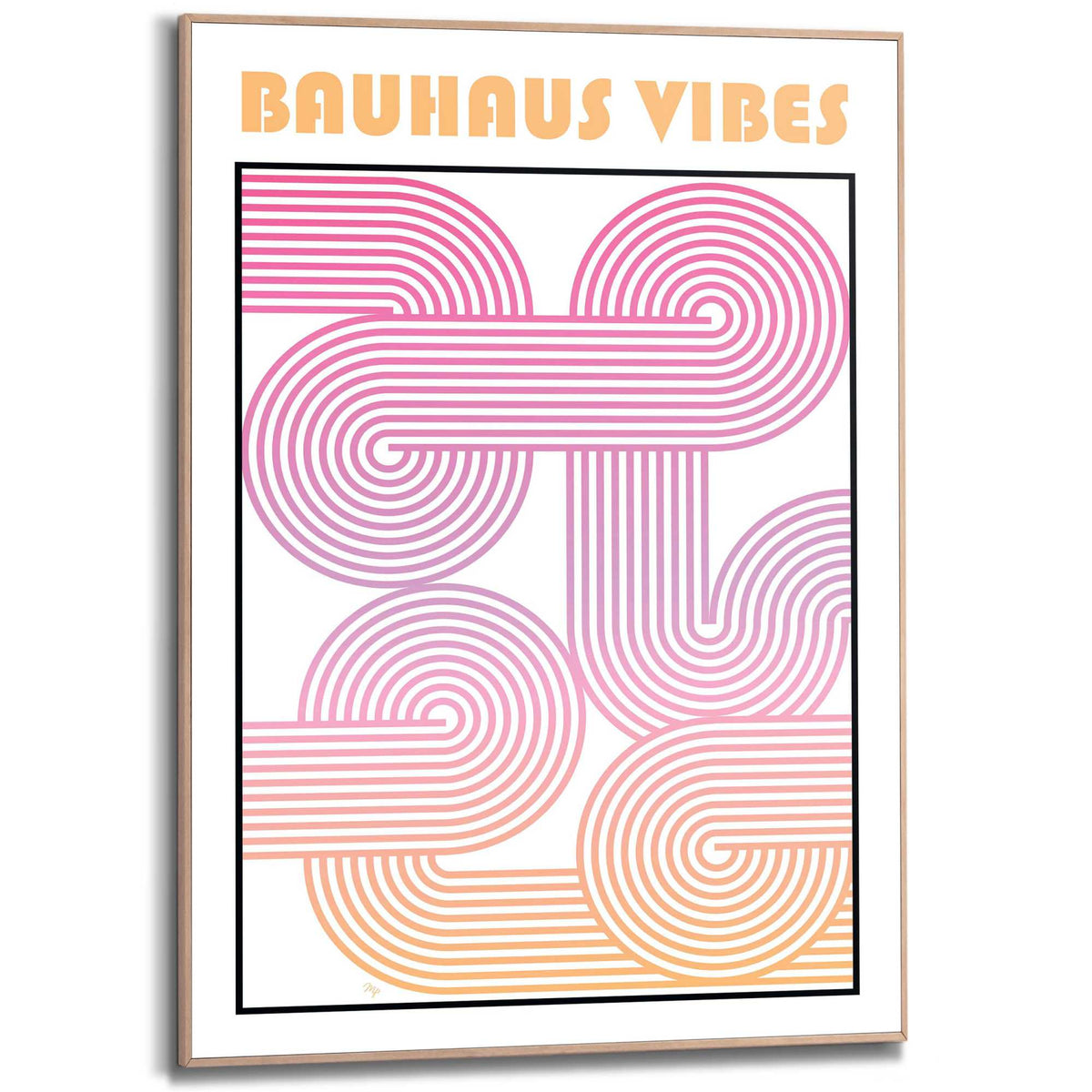 Framed Poster Bauhaus - Retro Lines I 70x50