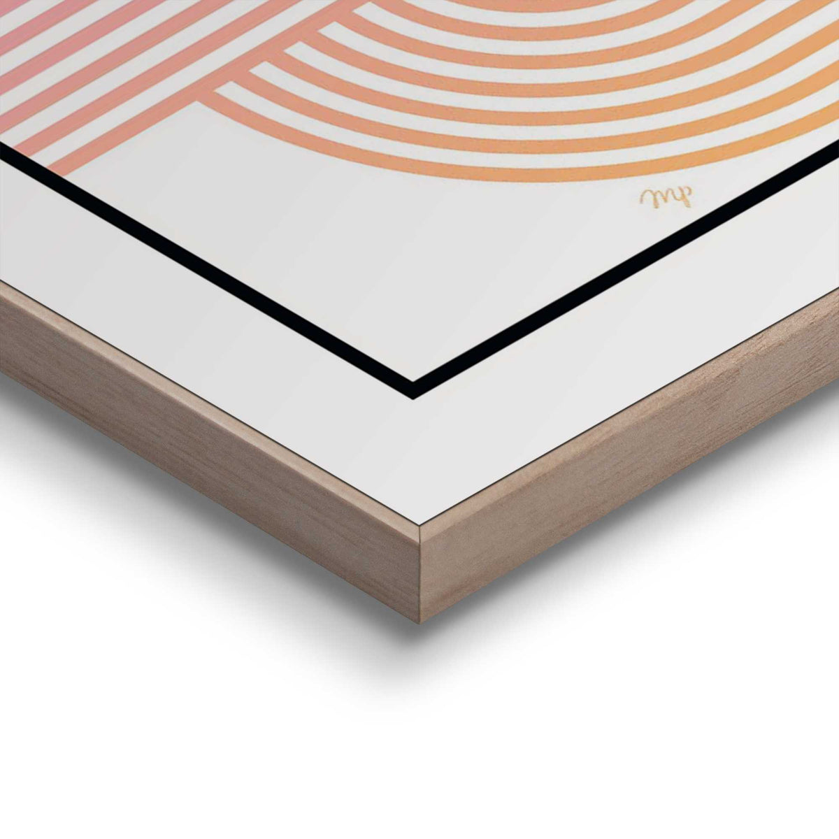 Framed Poster Bauhaus - Retro Lines I 70x50