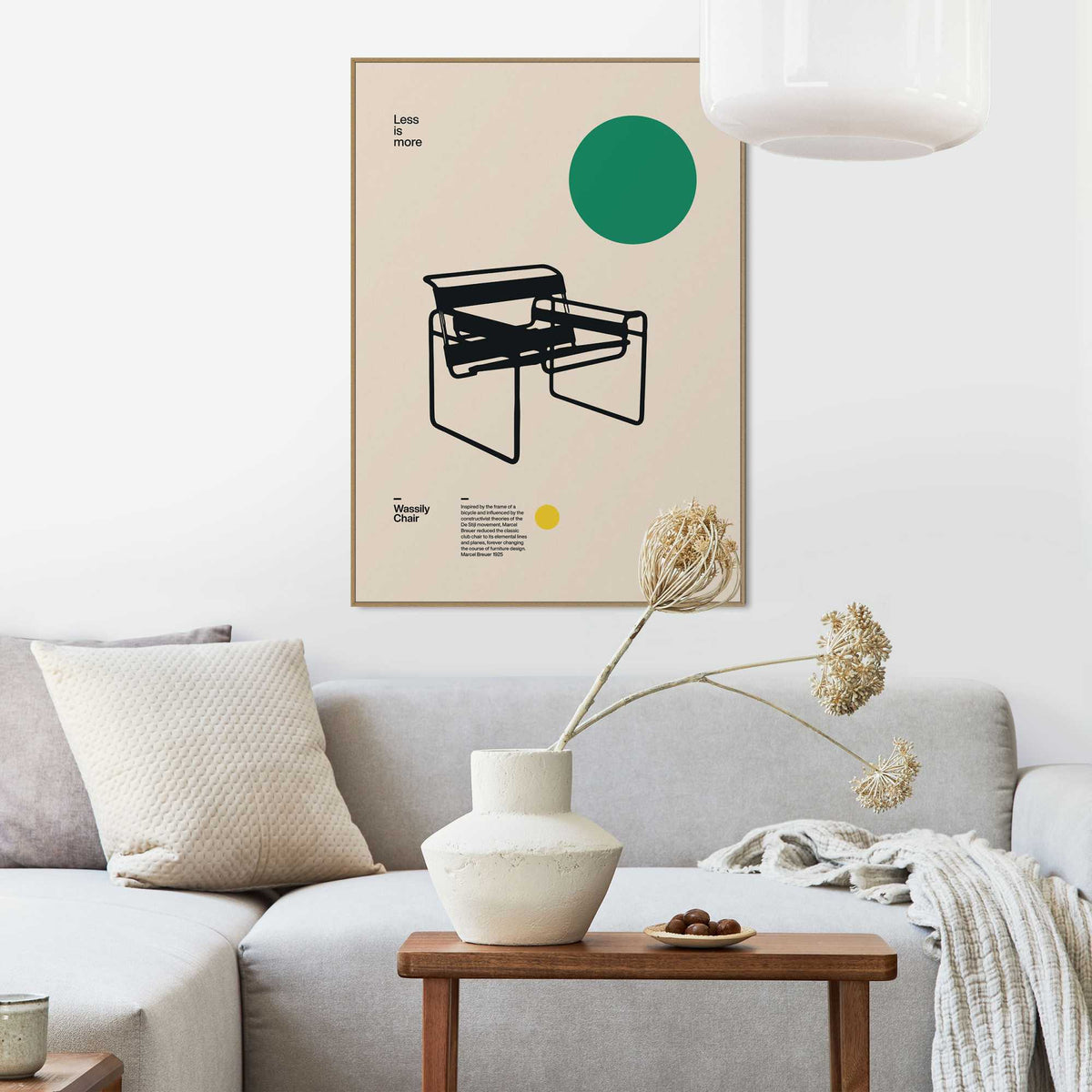 Framed Poster Wassily Chair 70x50