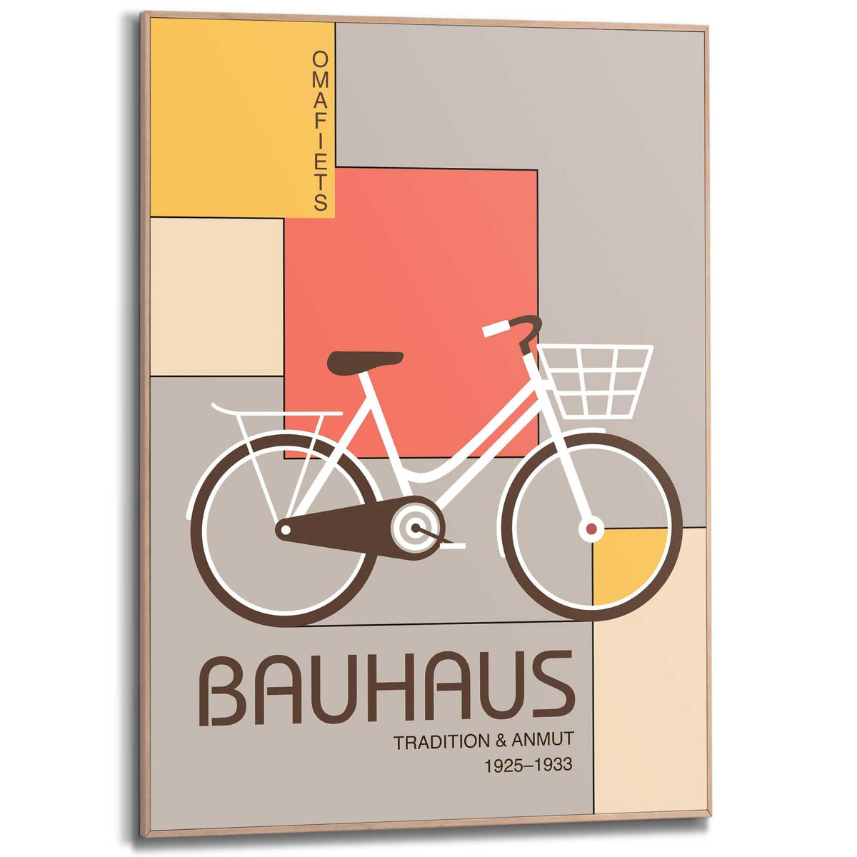 Framed Poster Bauhaus - Omafiets 70x50