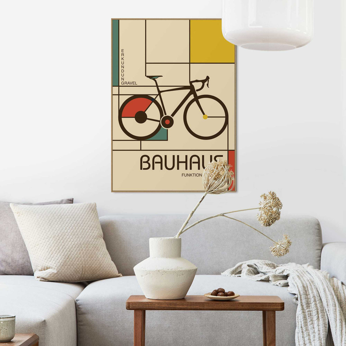 Framed Poster Bauhaus - Gravelbike 70x50