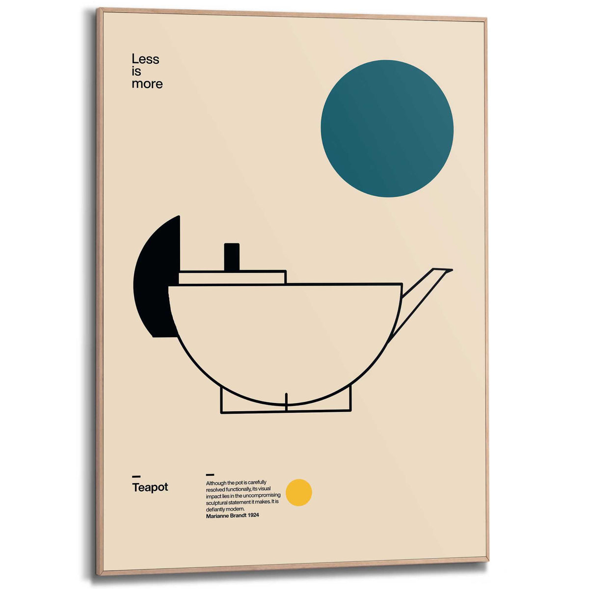 Framed Poster Teapot 70x50