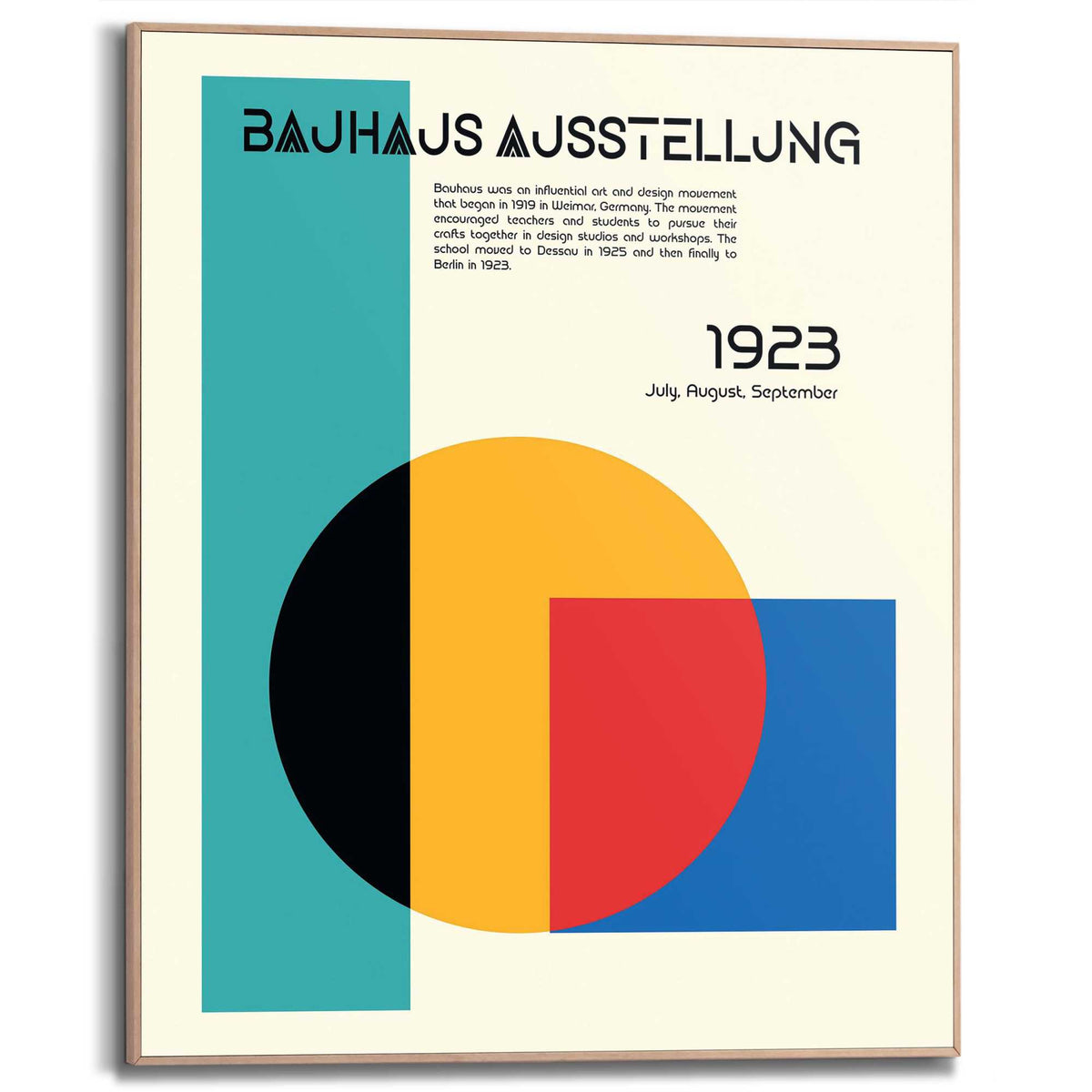 Framed Poster Bauhaus - Ausstellung II 50x40