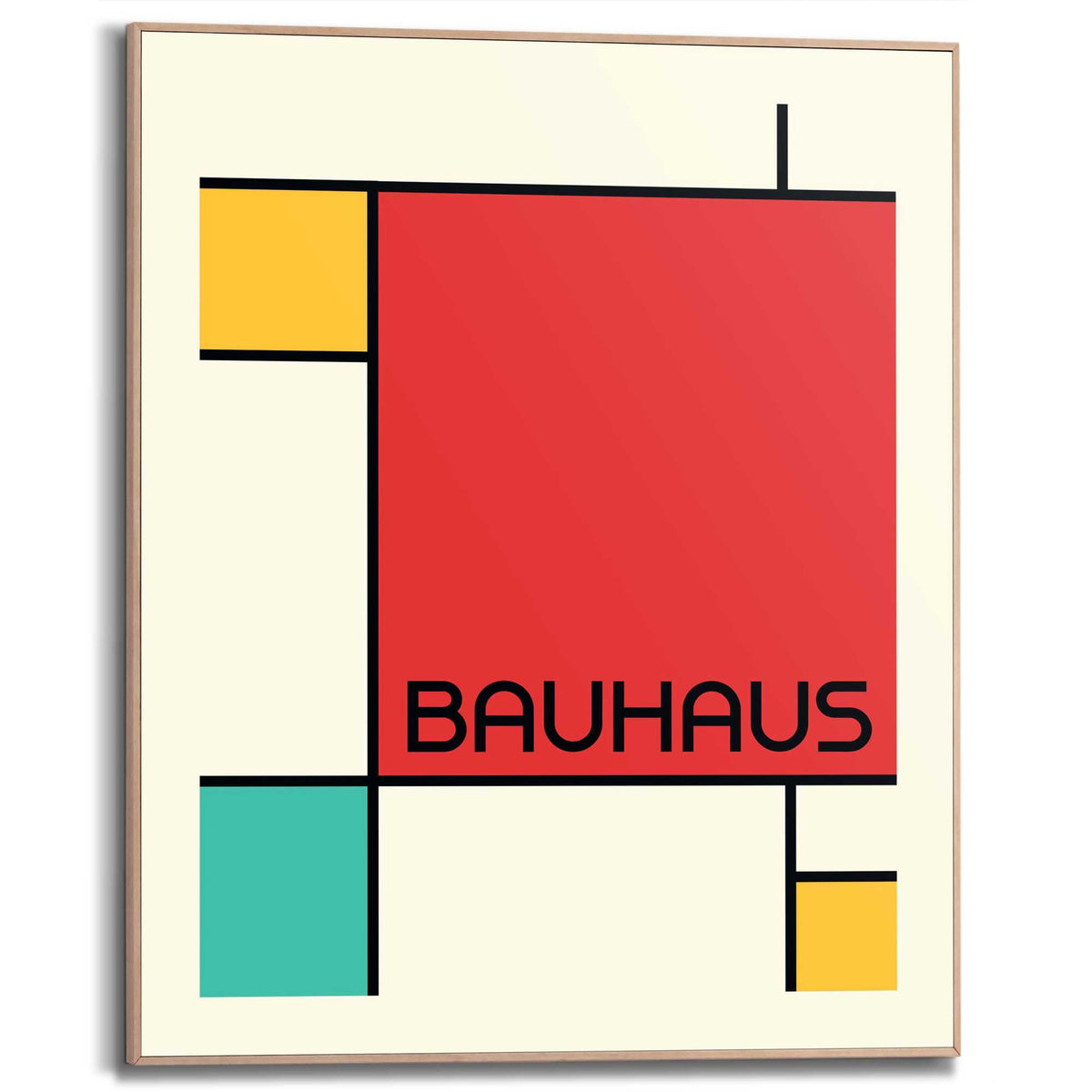 Framed Poster Bauhaus - Retro Geometry III 50x40